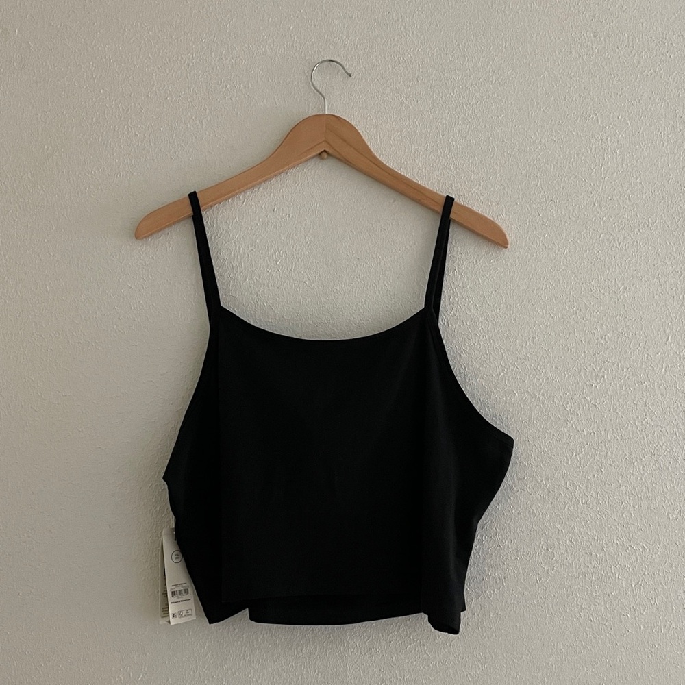 Henley Crop Tank Top Sleep Cami - Picture 2 of 10